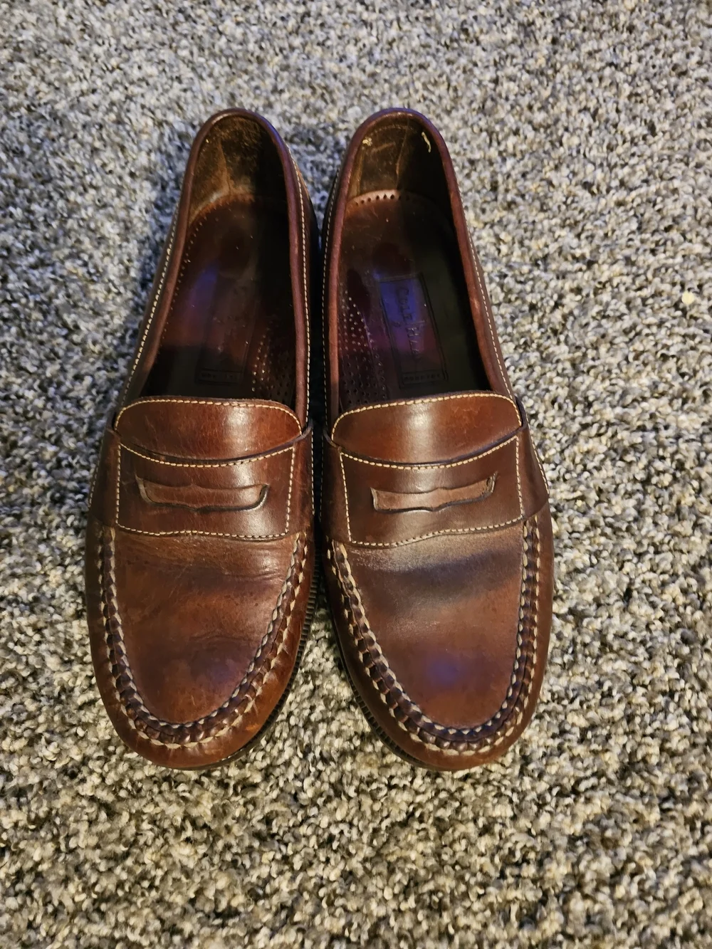 Cole Haan Men’s Chestnut Leather Penny Loafers